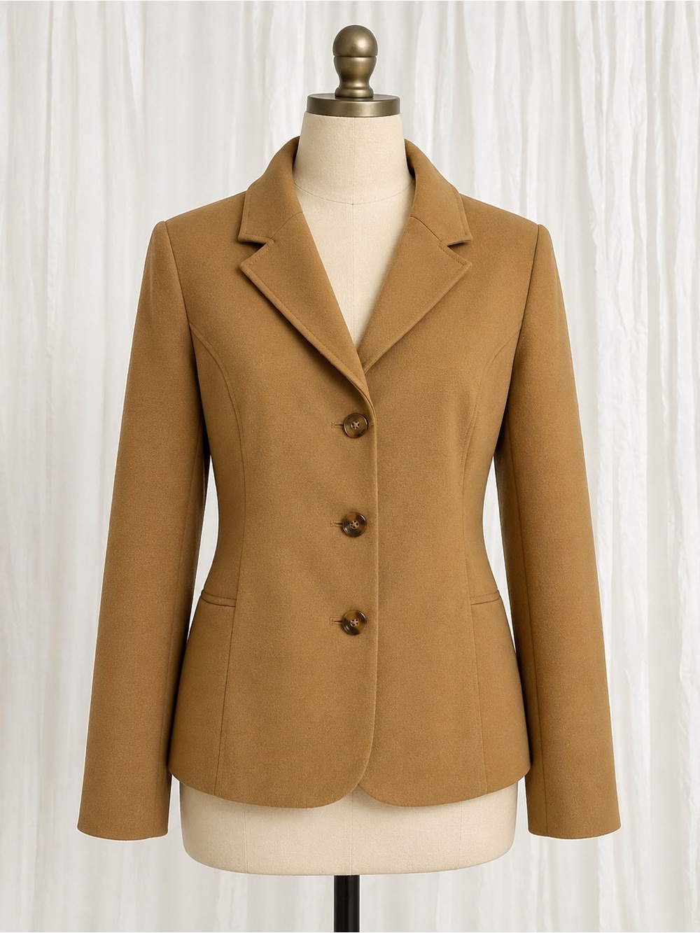 Karen Scott Women's Camel Tailored Blazer